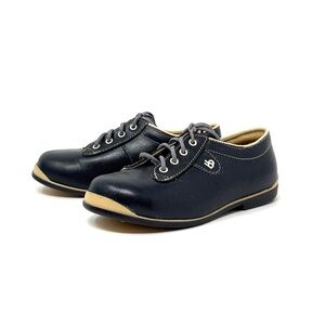 Toddler Kids Baby Vintage Walking Shoes 70s BabyBotte Navy Blue Retro France NIB